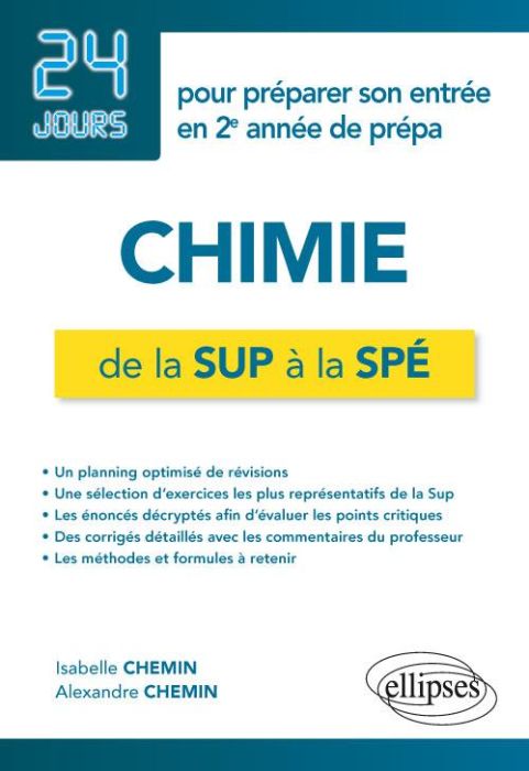 Emprunter Chimie de la Sup à la Spé. 24 jours pour préparer son entrée en 2e année de prépa livre