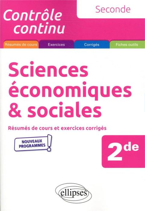 Emprunter Sciences économiques et sociales 2de. Edition 2019-2020 livre