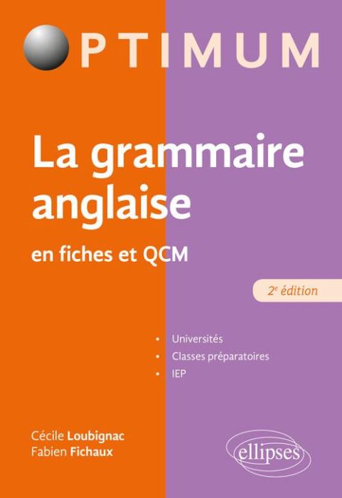 Emprunter La grammaire anglaise en fiches et QCM. 2e édition livre