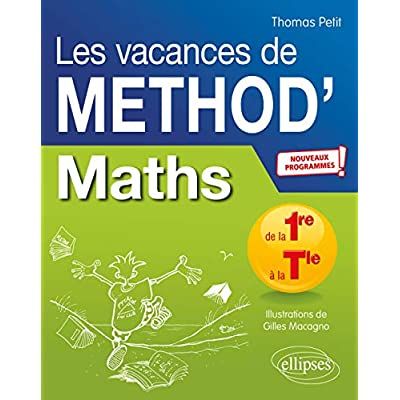 Emprunter Mathématiques de la première à la terminal Les vacances de Méthod'. Edition 2020 livre