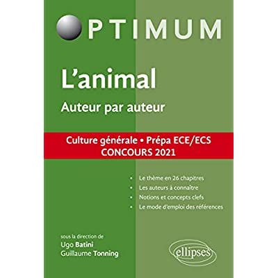 Emprunter L'animal - Auteur par auteur. Prépa ECE/ECS, Edition 2021 livre