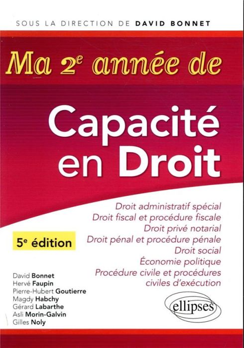 Emprunter Ma 2e année de Capacité en droit. Droit administratif spécial - Droit fiscal et procédure fiscale - livre