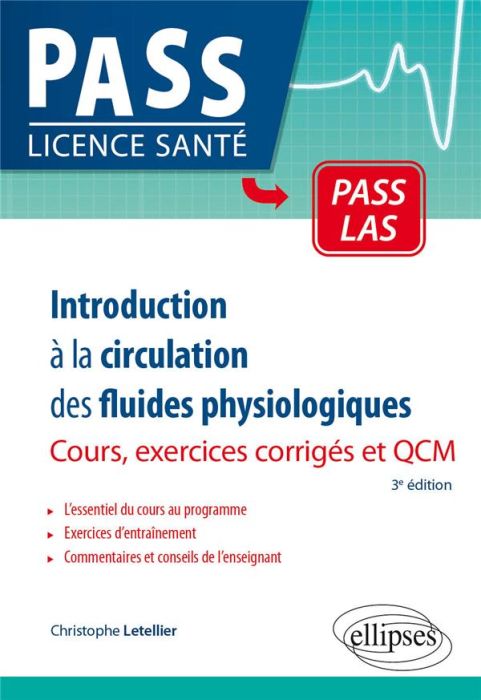 Emprunter Introduction à la circulation des fluides physiologiques. Cours et exercices corrigés, 3e édition livre