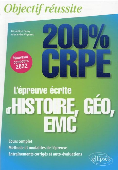 Emprunter L'épreuve écrite d'histoire, géo, EMC. Edition 2022 livre