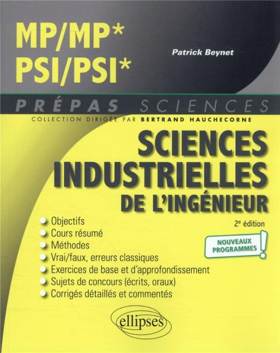 Emprunter Sciences industrielles de l'ingénieur MP MP*, PSI PSI*. 2e édition livre