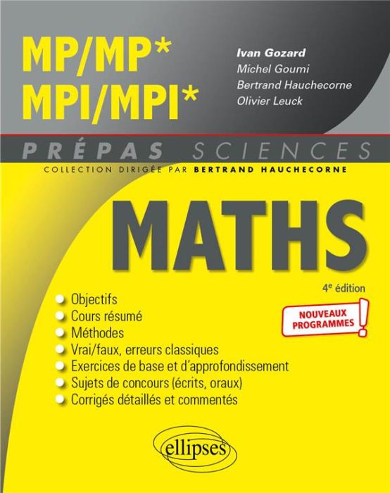 Emprunter Mathématiques MP/MP* MPI/MPI*. 4e édition livre