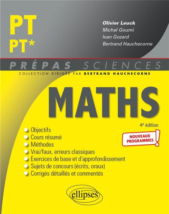 Emprunter Mathématiques PT/PT*. 4e édition livre