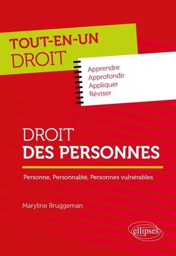 Emprunter Droit des personnes. Personne, personnalité, personnes vulnérables livre