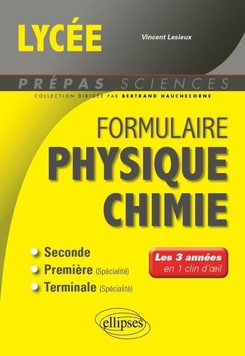 Emprunter Physique-chimie, 2de, 1re, Tle. Les 3 années en 1 clin d'oeil livre