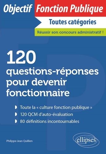 Emprunter 120 questions-réponses pour devenir fonctionnaire livre