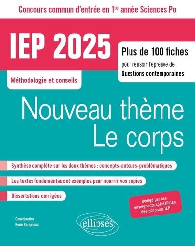 Emprunter Concours commun iep 2025. Solidarités / Le corps livre