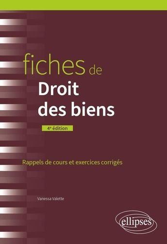 Emprunter Fiches de Droit des biens. 4e édition livre