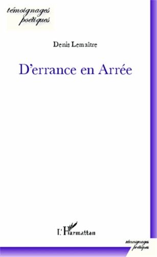 Emprunter D'errance en Arrée livre