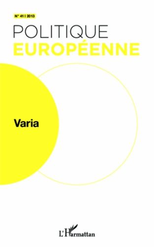 Emprunter Politique européenne N° 41/2013 : Varia livre