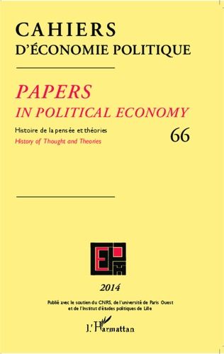 Emprunter Cahiers d'économie politique N° 66/2014 livre