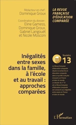 Emprunter Raisons, comparaisons, éducations N° 13, Juillet 2015 : Inégalités entre sexes dans la famille, à l' livre