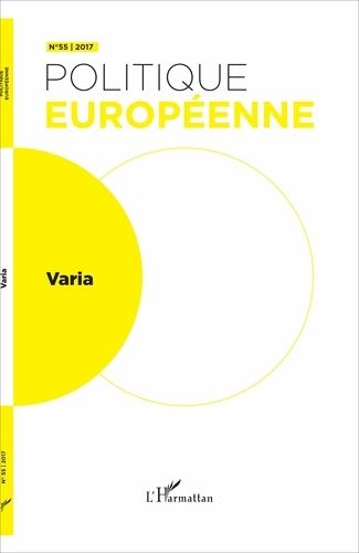 Emprunter Politique européenne N° 55/2017 : Varia livre