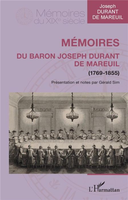 Emprunter Mémoires du baron Joseph Durant de Mareuil. (1769-1855) livre