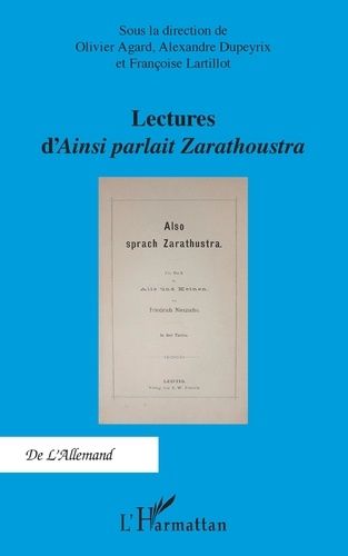 Emprunter Lectures d'Ainsi parlait Zarathoustra livre