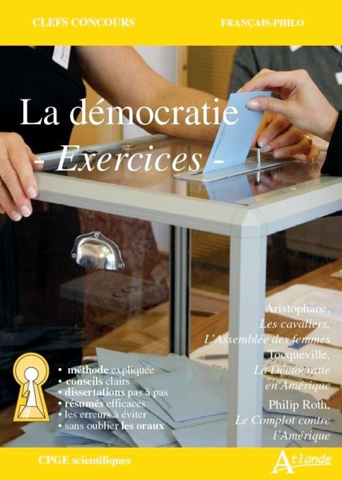 Emprunter La démocratie - Méthode et exercices. Aristophane, Les cavaliers, L'Assemblée des femmes %3B Tocquevil livre