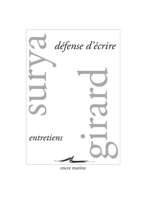 Emprunter Défense d'écrire. Entretiens livre