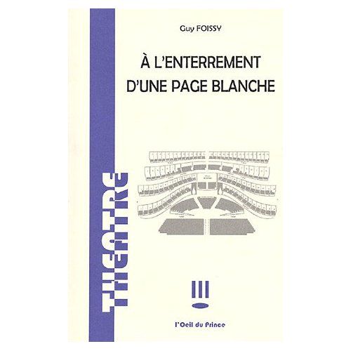 Emprunter A l'enterrement d'une page blanche livre