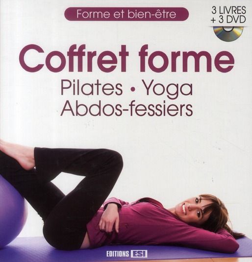 Emprunter Coffret forme 3 volumes : Pilates %3B Yoga %3B Abdos-fessiers. Avec 3 DVD livre