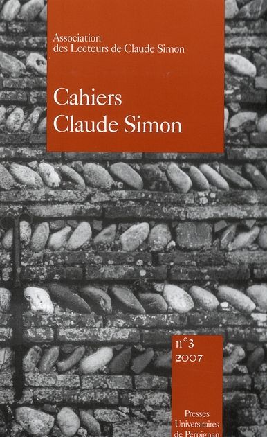 Emprunter Cahiers Claude Simon N° 3/2007 livre