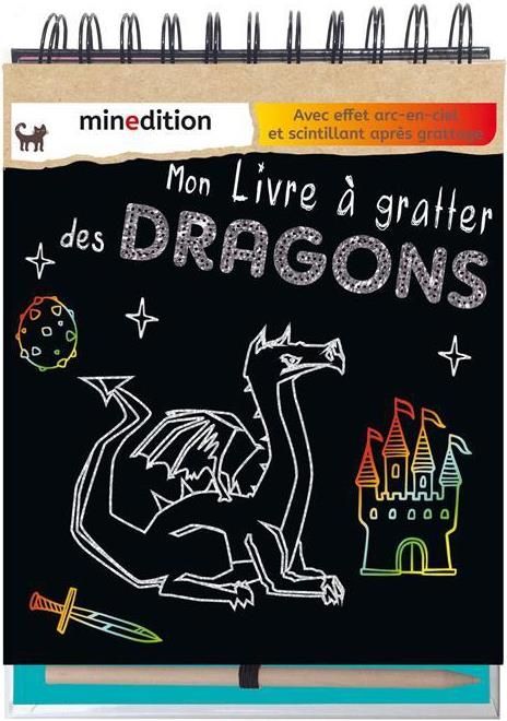 Emprunter Mon livre à gratter des Dragons. Avec effet arc-en-ciel et scintillant après grattage. Avec un crayo livre