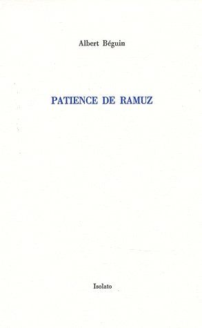 Emprunter Patience de Ramuz livre