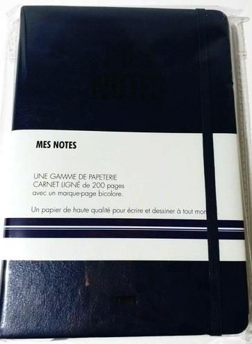 Emprunter Notes cuir bleu de four. Carnet ligné de 200 pages avec un marque-page bicolore livre