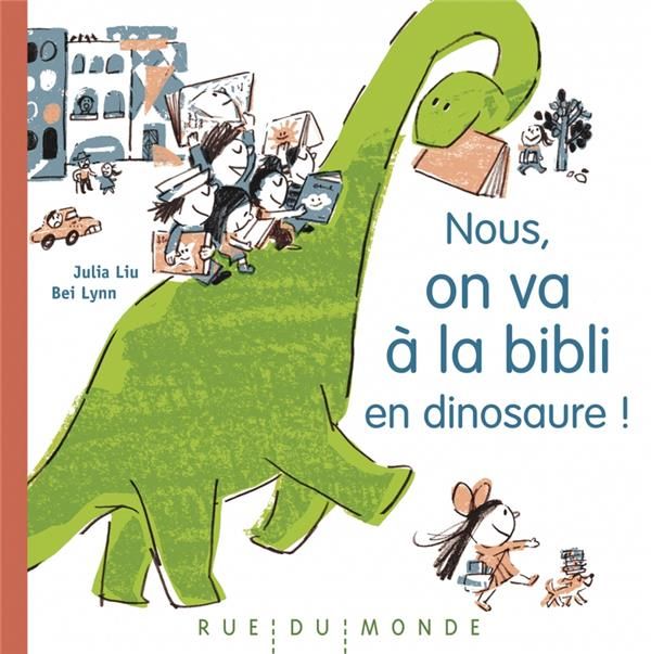 Emprunter Nous, on va à la bibli en dinosaure ! livre