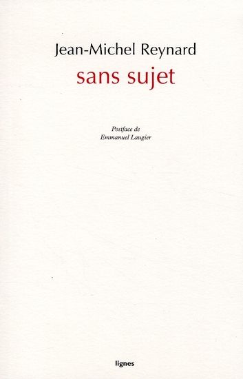 Emprunter Sans sujet livre