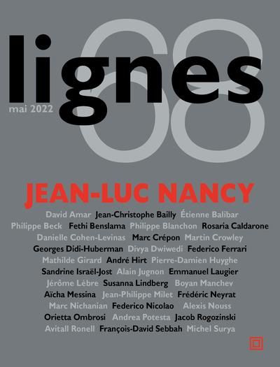 Emprunter Revue Lignes N°68. Jean-luc nancy livre