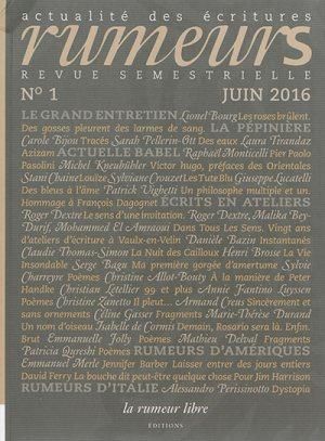 Emprunter Rumeurs N° 1, juin 2016 livre