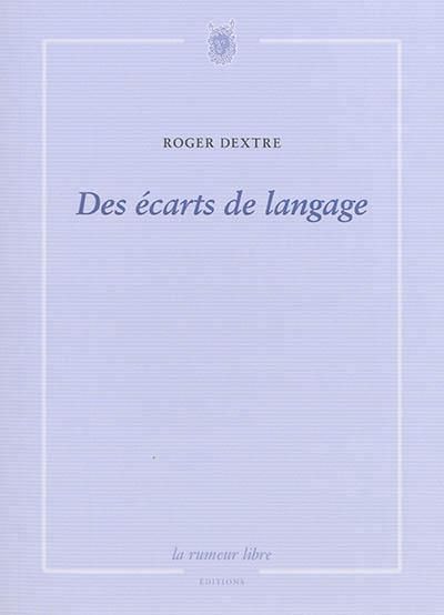 Emprunter Des écarts de langage livre