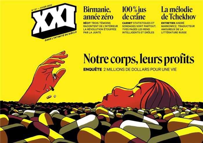 Emprunter XXI N° 57, hiver 2021 : Notre corps, leurs profits. 2 millions de dollars pour une vie livre