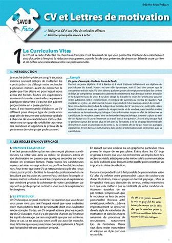 Emprunter CV et lettres de motivation livre