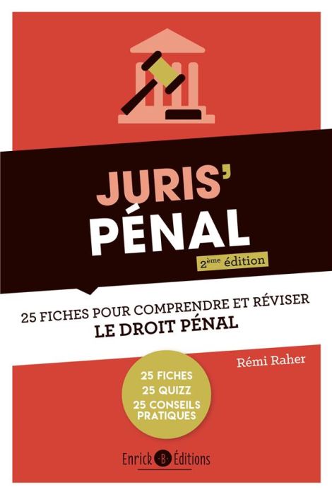 Emprunter Juris' Pénal. 25 fiches pour comprendre et réviser le droit pénal général, 2e édition livre