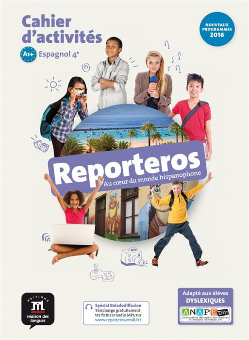 Emprunter Espagnol 4e Reporteros A1-A2. Cahier d'activités, Edition 2017 livre