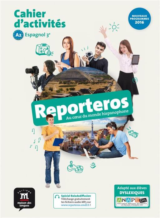 Emprunter Espagnol 3e A2 Reporteros. Cahier d'activités, Edition 2017 livre