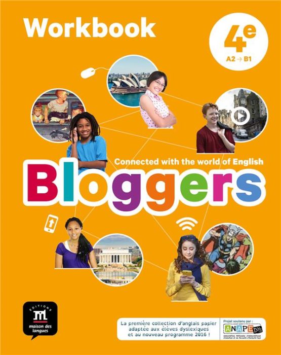 Emprunter Anglais 4e A2-B1 Bloggers. Workbook, Edition 2017 livre