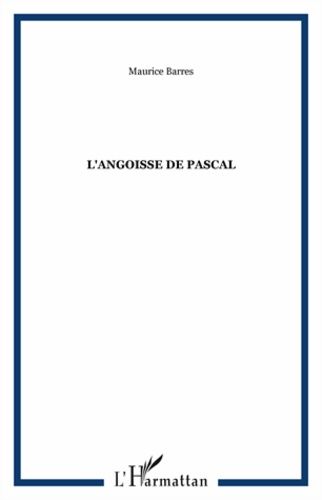 Emprunter L'angoisse de Pascal livre