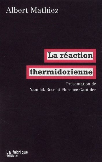 Emprunter La réaction thermidorienne livre