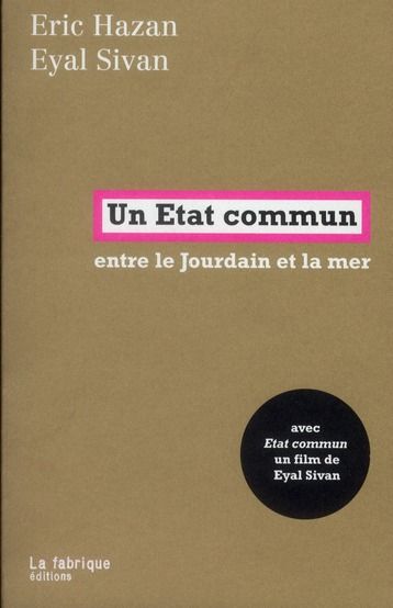 Emprunter Un Etat commun. Entre le Jourdain et la mer, avec 1 DVD livre