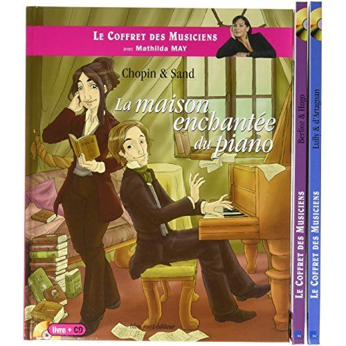 Emprunter Le coffret des musiciens. 3 volumes : Lully & d'Artagnan %3B Chopin & Sand %3B Berlioz & Hugo, avec 3 CD livre