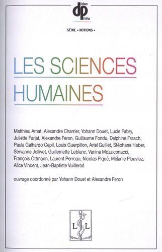 Emprunter Les sciences humaines livre