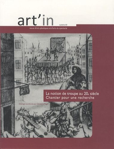 Emprunter Art'in N° 3 : La notion de troupe au XXe siècle. Chantier pour une recherche livre