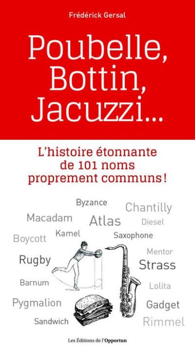 Emprunter Poubelle, Bottin, Jacuzzi... L'histoire étonnante de 101 noms proprement communs ! livre