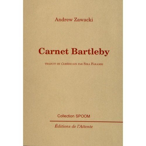 Emprunter Carnet Bartleby livre